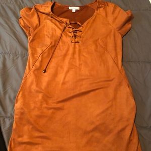 Faux suede Dress